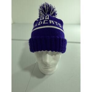 Kansas State Wildcats beanie purple and white
